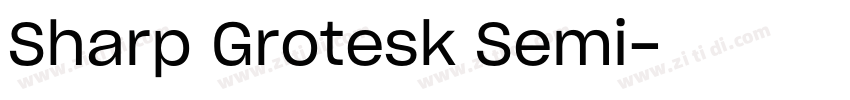 Sharp Grotesk Semi字体转换